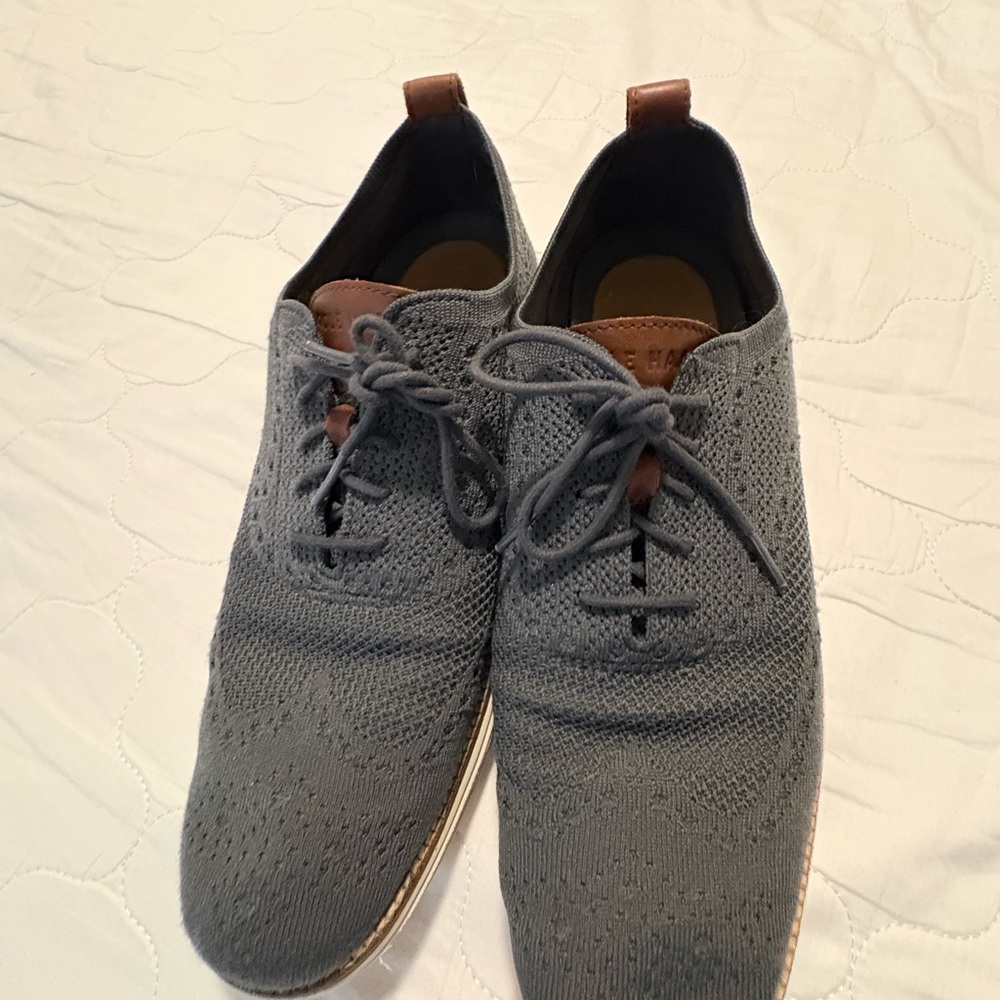 Cole Haan Gray Knit Loafers